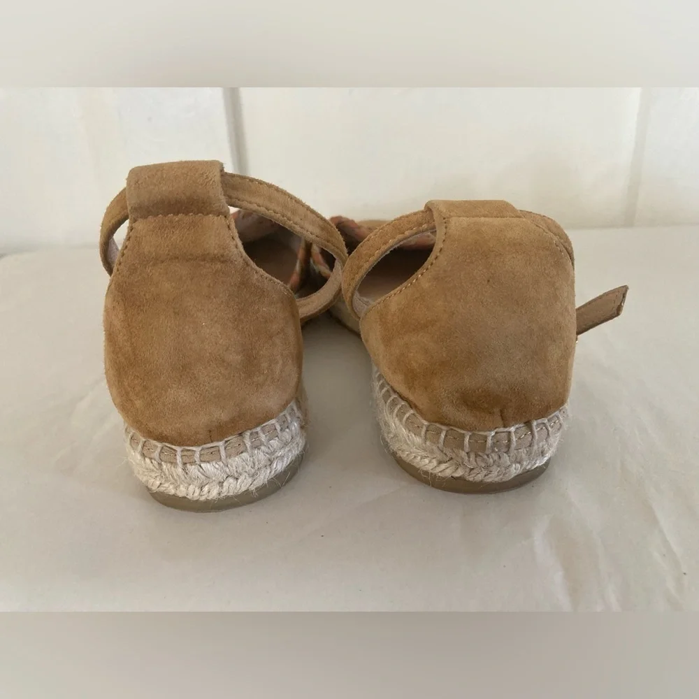 KANNA leather espadrilles sandals size 38 perforated design